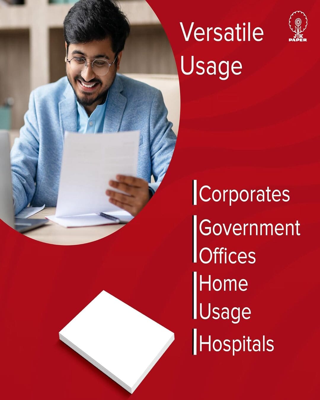 JK Copier | 75 GSM | A4 | 1 Ream (500 Sheets) - versoz.com