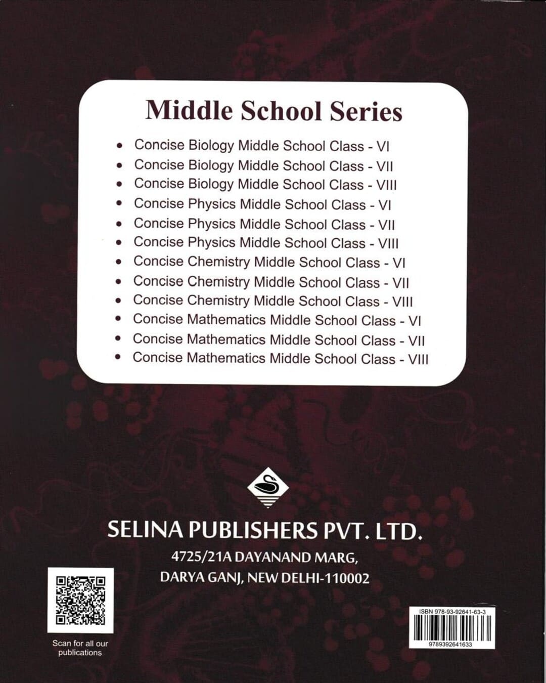 Concise Biology - Middle School Class 8 (NEP 2020) for 2027 Examinations