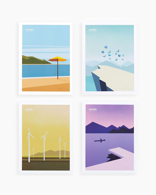 Camlin Notebook | 24 cm x 18 cm | Single Line | 120 Pages - versoz.com