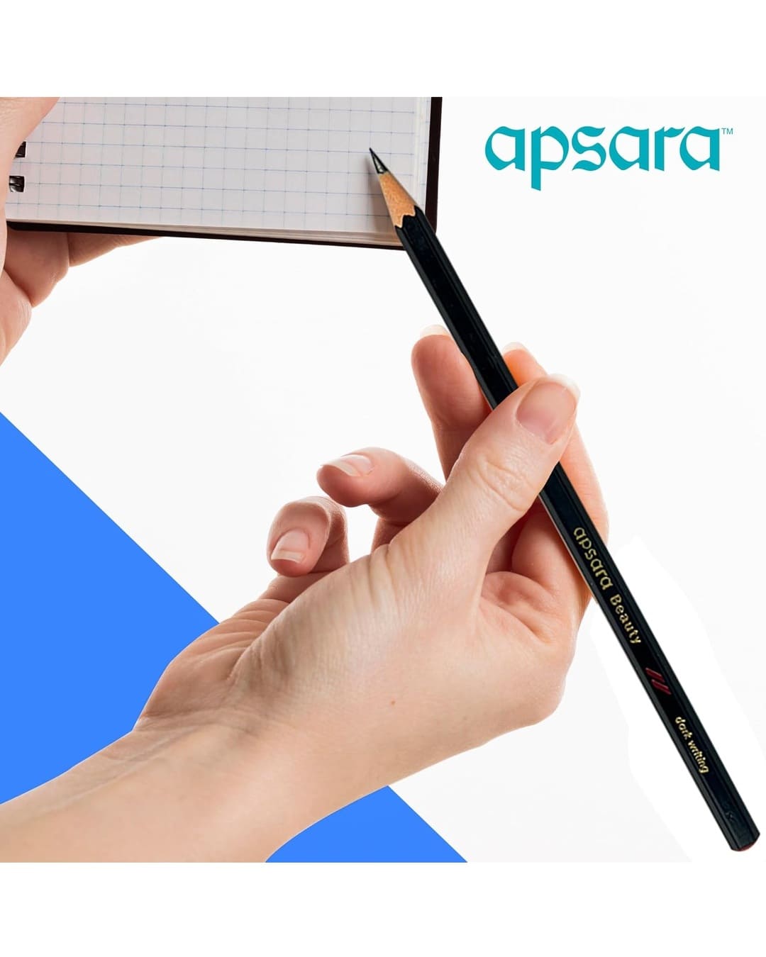 Apsara Beauty Pencils | Dark | 10 Pencils, 1 Sharpener, 1 Eraser - versoz.com