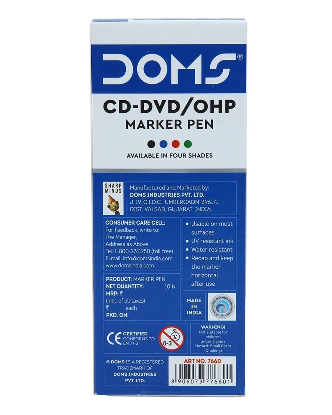 Doms CD-DVD/OHP Marker Pen | Japanese Tip Extra Fine - versoz.com