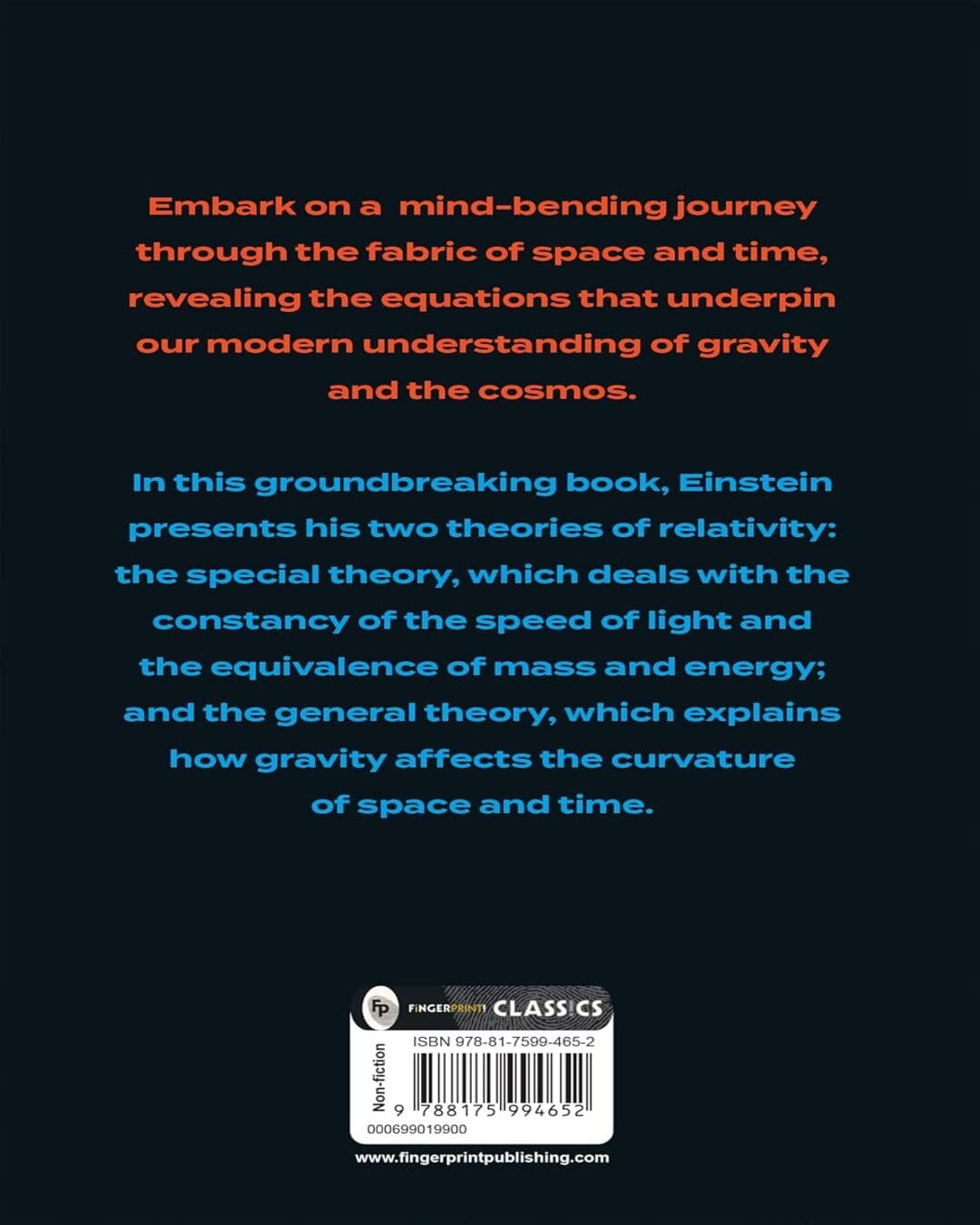 Relativity : The Special and The General Theory by Albert Einstein - versoz.com
