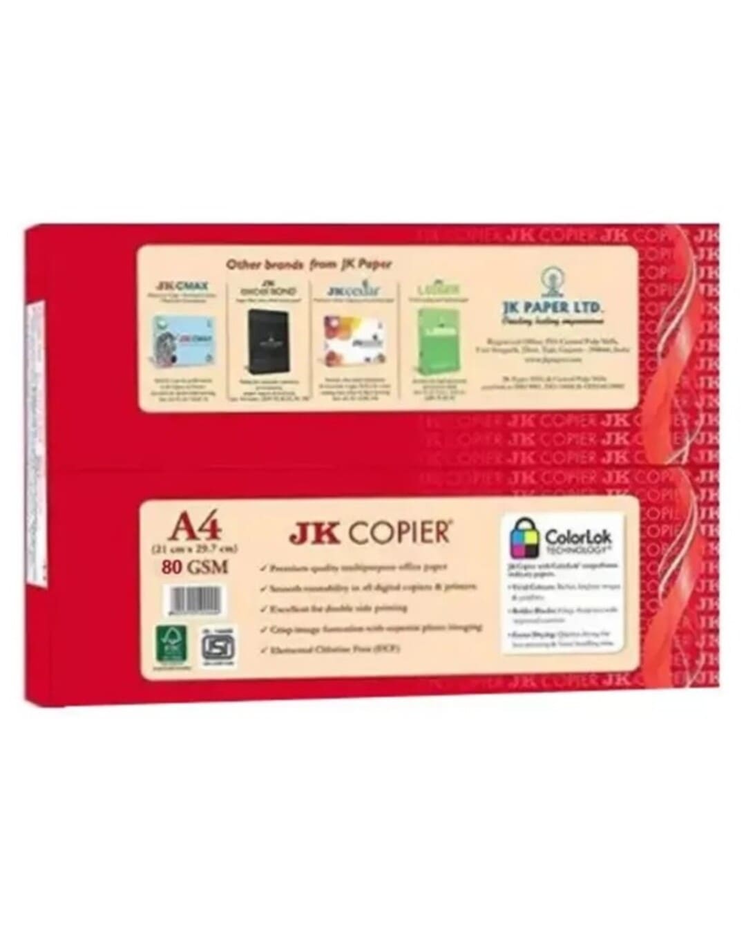 JK Copier Plus | 80 GSM | A4 | 1 Ream (500 Sheets) - versoz.com