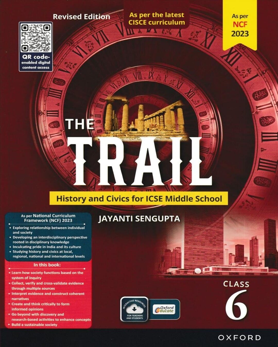 Info Trail 地理・歴史・科学 6巻セット+CD The Trail History & Civics ICSE Middle School For Class 6 | By