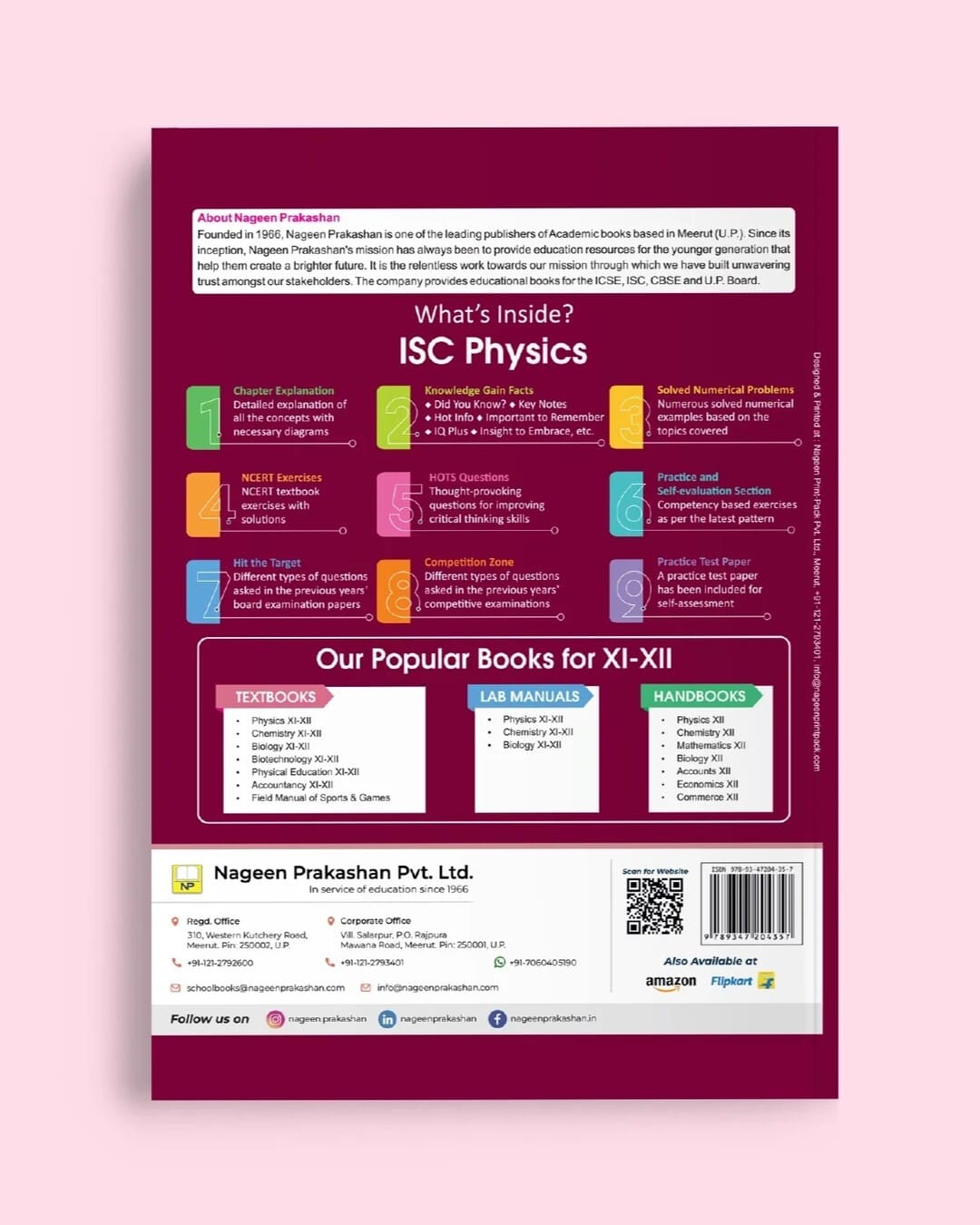 Nootan ISC Board Physics (Part 1 & 2) Textbook for Class 12th Academic Year 2026-27 By Kumar-Mittal - Nageen Prakashan