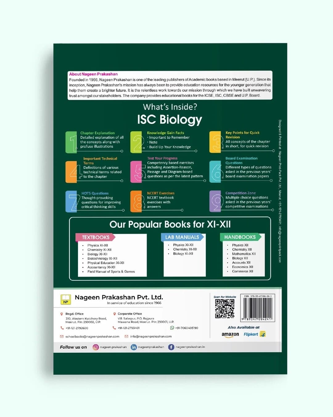 Nootan ISC Board Biology Textbook for Class 12th Academic Year 2026-27 By V.Singh, D.K Jain & Ajay Kumar Bhattacharya - Nageen Prakashan