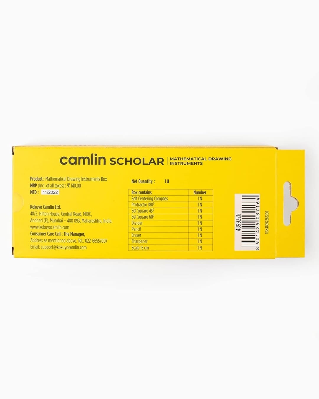 Camlin Scholar | Mathematical Drawing Instruments Box - versoz.com