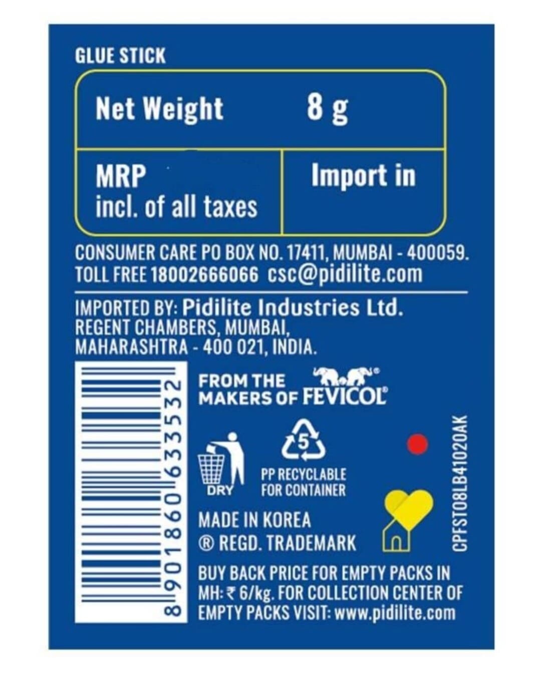 Fevi Stik | 8g | 1 Glue Stick - versoz.com