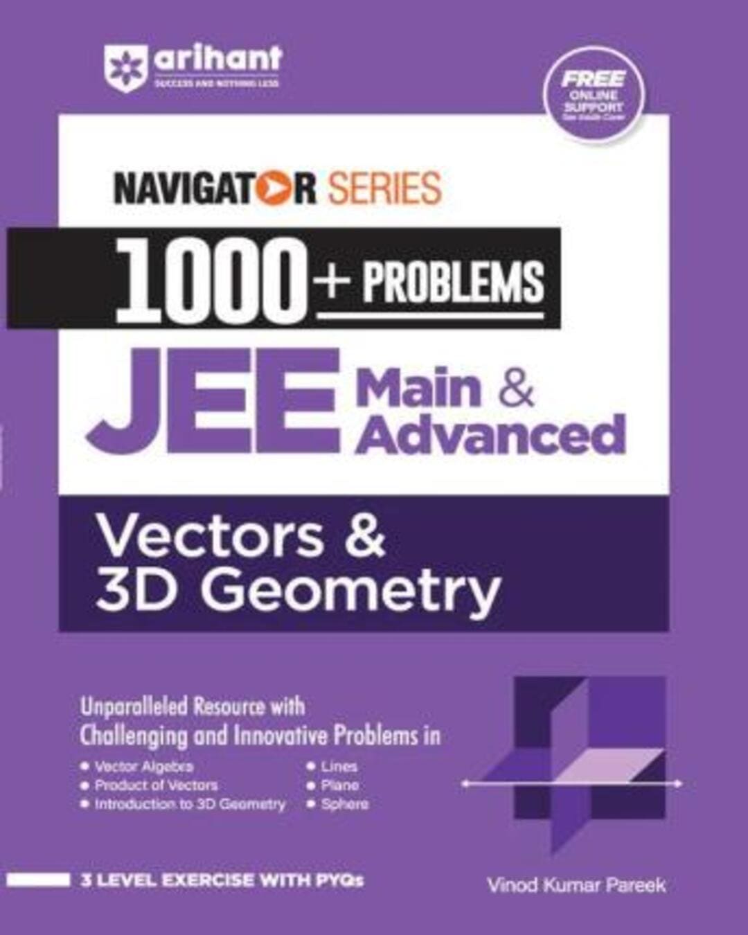 Navigator Series 1000 + Problems JEE Main & Advanced Vectors & 3D Geometry - versoz.com