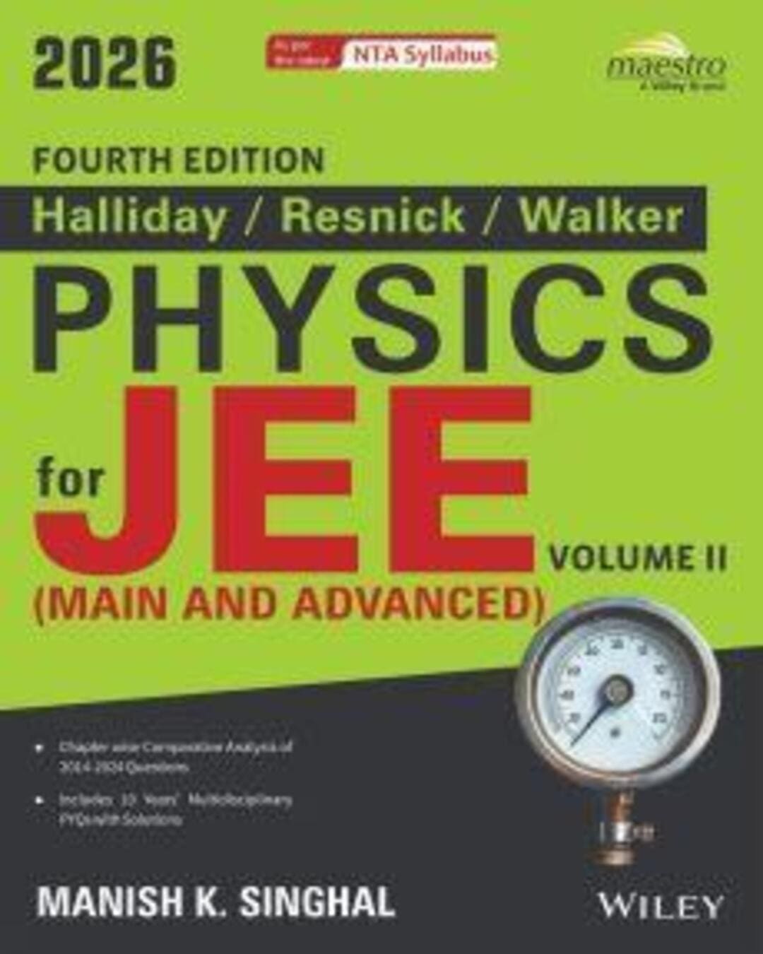 Halliday / Resnick / Walker Physics For JEE (Main And Advanced) Volume 2 - versoz.com