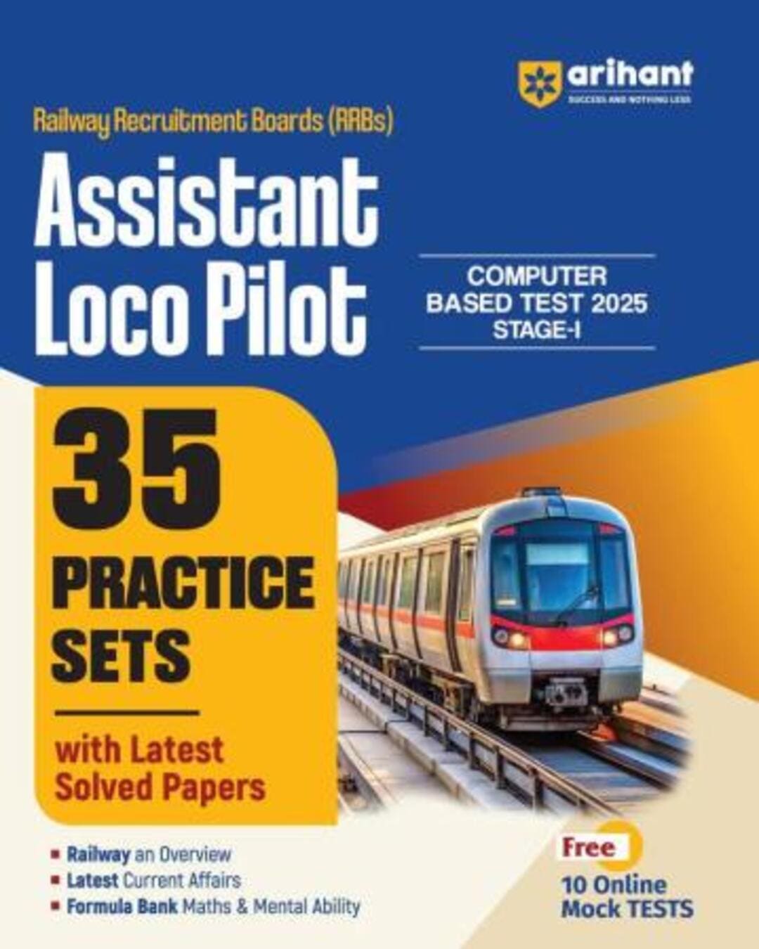 RRBs Assistant Loco Pilot 35 Practice Sets (Computer Based Test 2025 Stage 1) - versoz.com