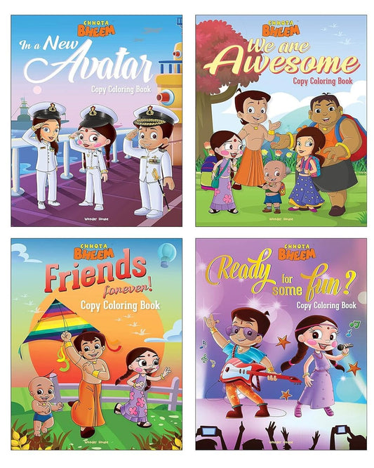 Chhota Bheem : Copy Coloring Box Set of 4 Books [Paperback] - versoz.com