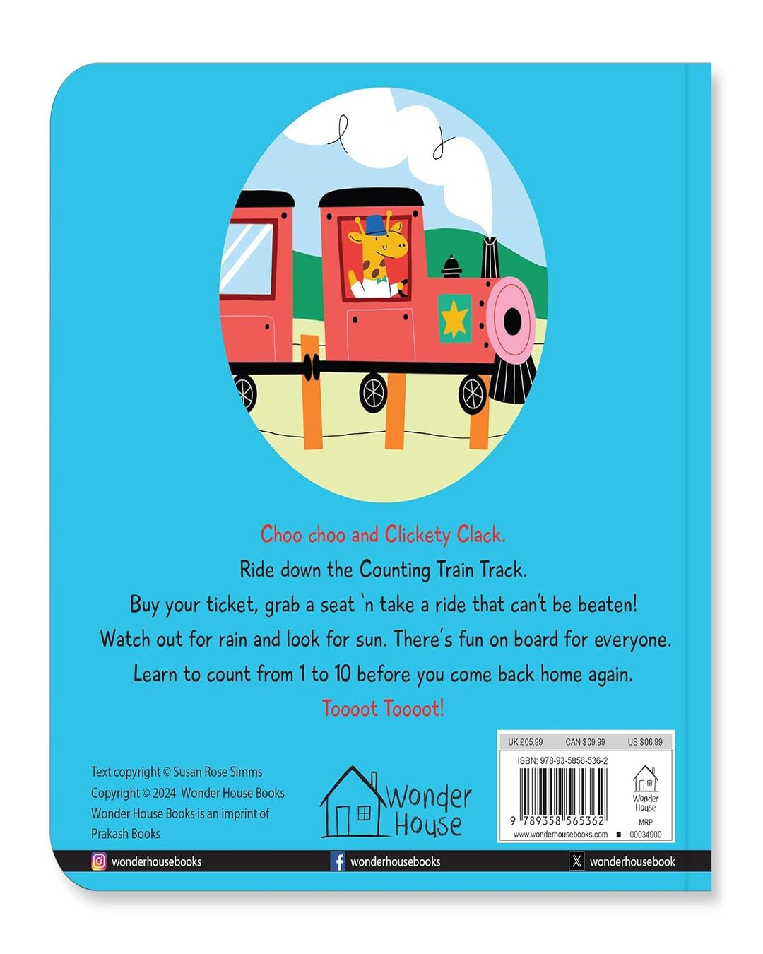 Counting Train Track Choo Choo and Clickety Clack by Wonder House Books [Paperback]