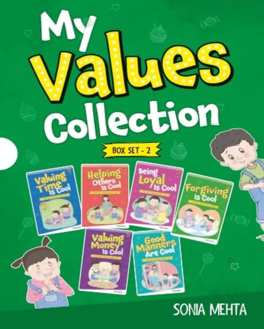 My Values Collection Box Set 2: A Set of 6 Exciting Story cum Activity Books | Illustrated Storybooks on Values and Good Behaviour by Sonia Mehta  [Paperback]