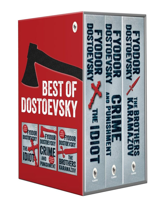 The Best of Dostoevsky Boxed Set (Crime and Punishment, The Idiot, The Brothers Karamazov) by Fyodor Dostoevsky [Paperback] - versoz.com