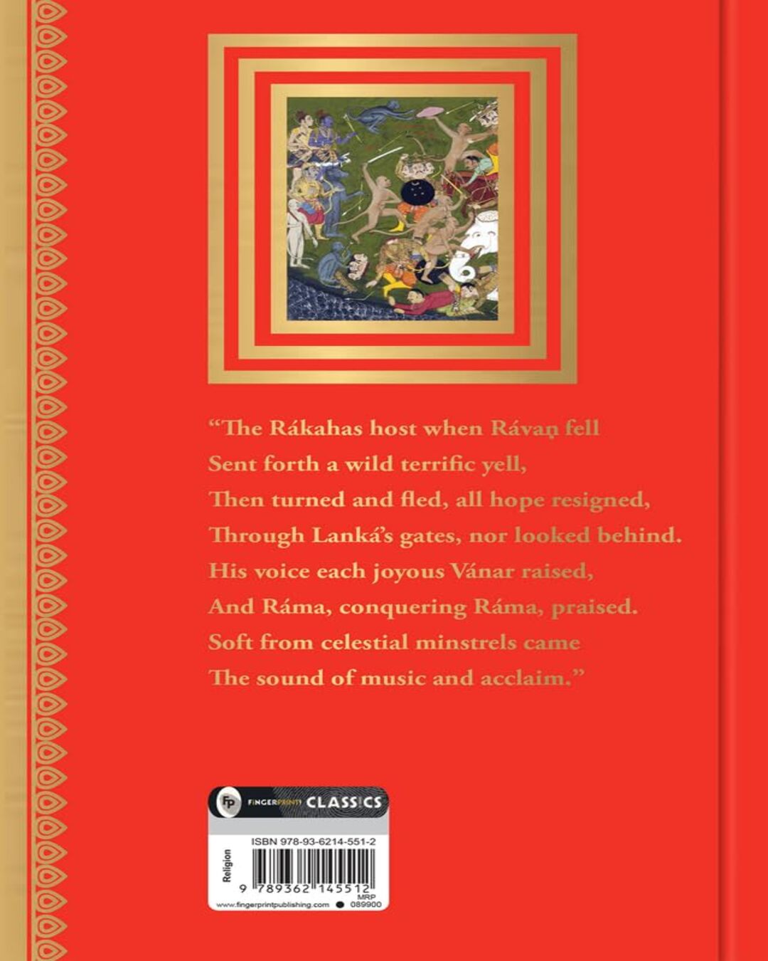 The Ramayan Of Valmiki (Volume 2) (Deluxe Hardbound Edition) by Valmiki [Hardcover] - versoz.com
