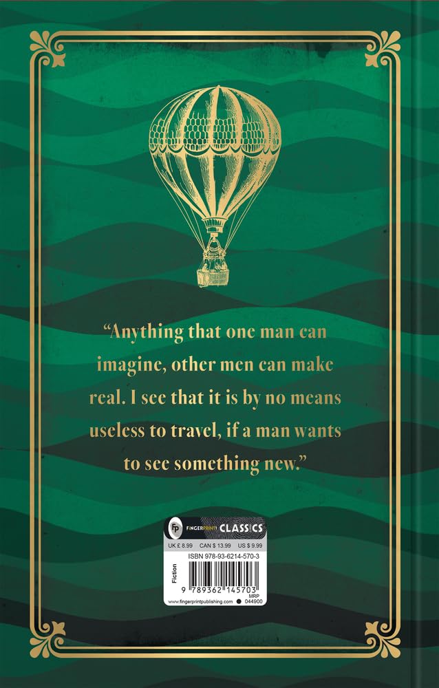 Around The World In Eighty Days (Deluxe Hardbound Edition) by Jules Verne [Hardcover] - versoz.com