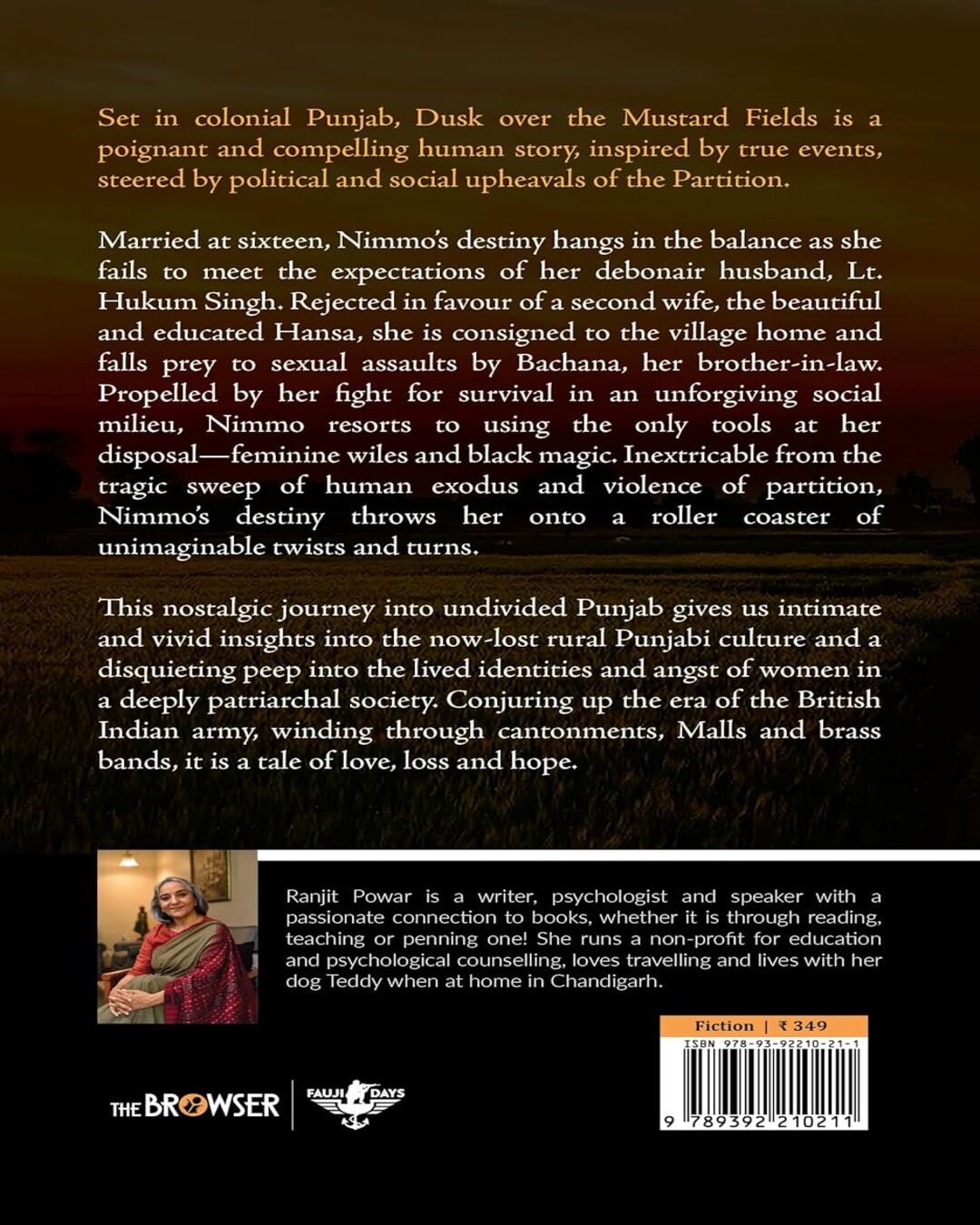 Dusk Over The Mustard Fields by Ranjit Powar [Paperback] - versoz.com