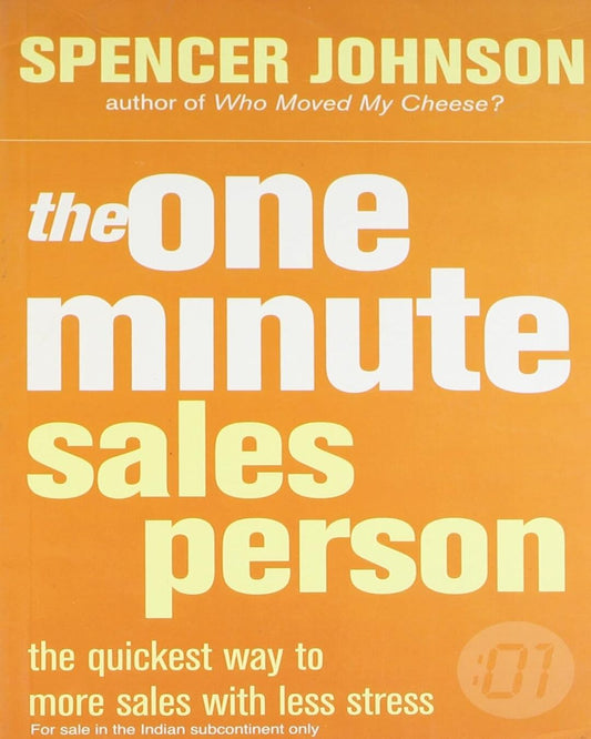 The One Minute Sales Person by Spencer Johnson [Paperback] - versoz.com