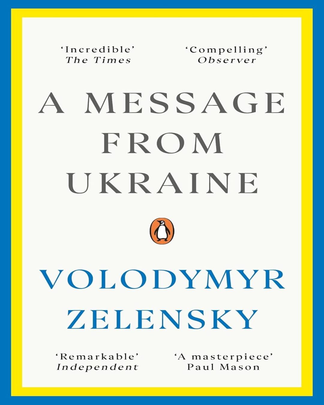 A Message From Ukraine by Volodymyr Zelensky [Paperback] - versoz.com