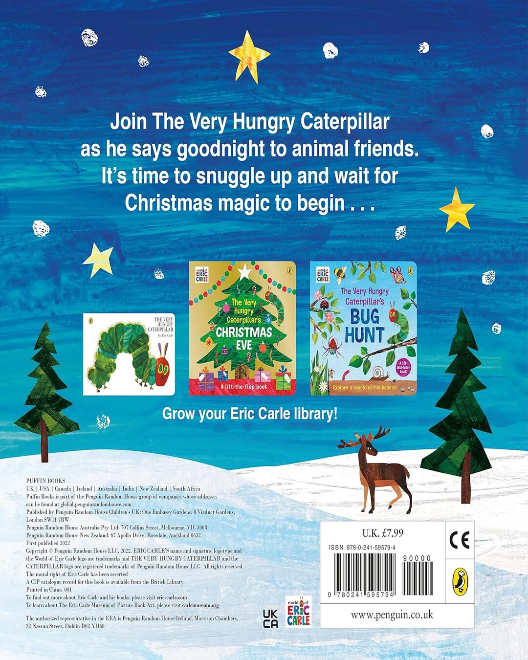 The Very Hungry Caterpillars Night Before Christmas by Eric Carle [Board Book] - versoz.com