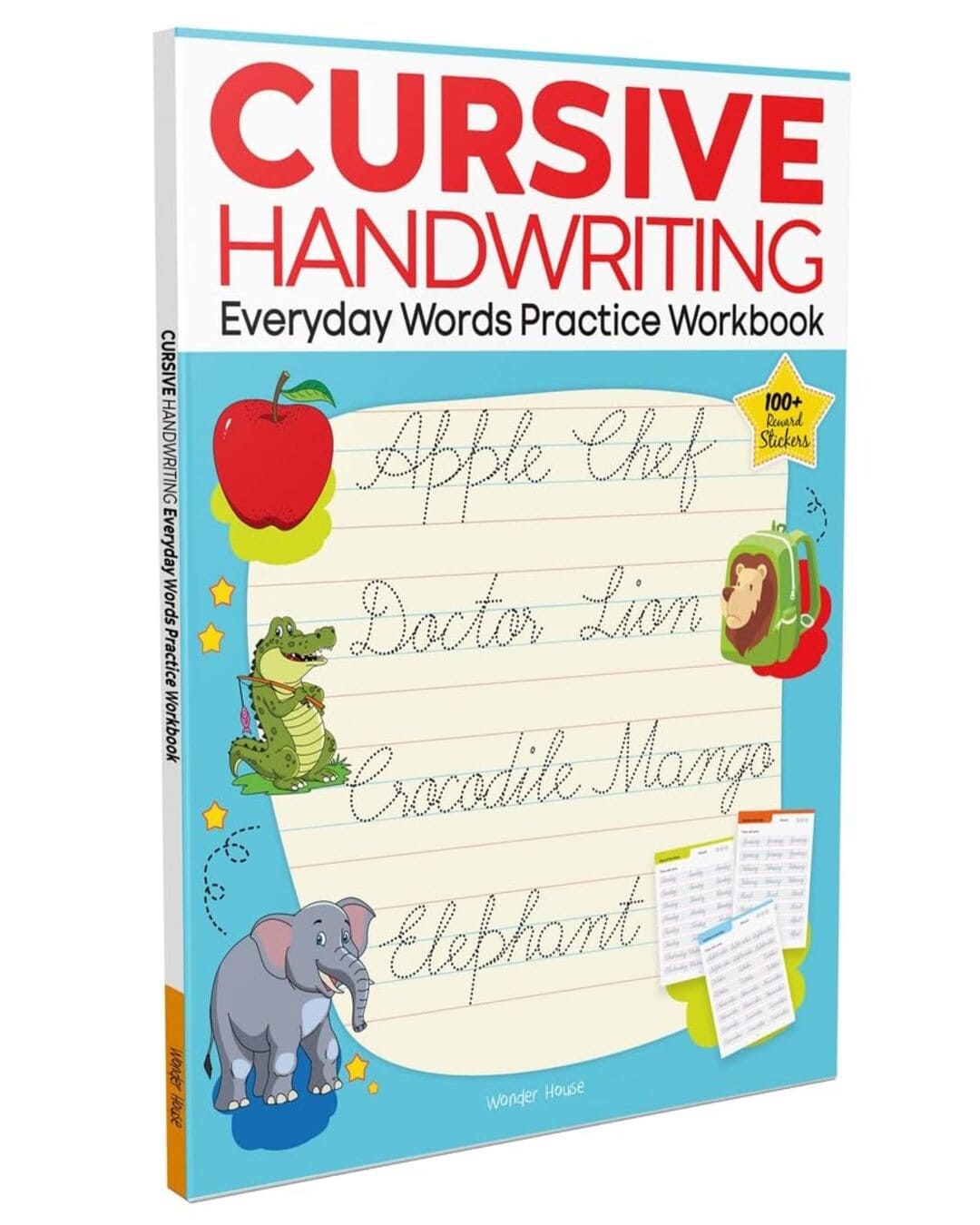 Cursive Handwriting - Everyday Words: Practice Workbook For Children by Wonder House Books [Paperback]