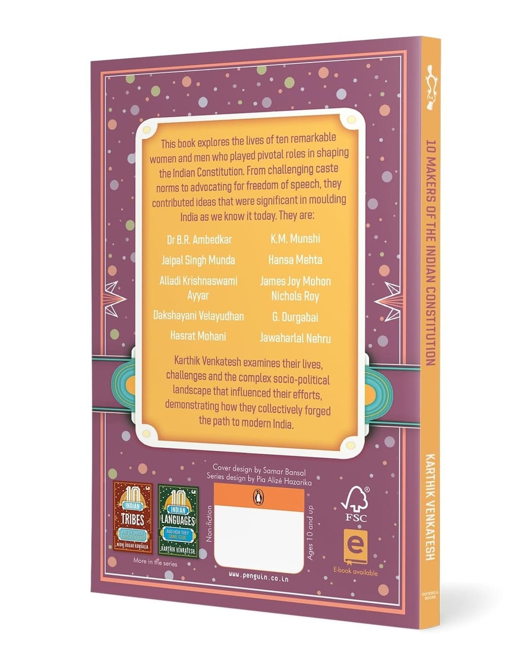 10 Makers of the Indian Constitution by Karthik Venkatesh [Paperback]