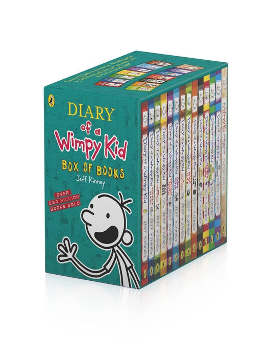 Diary of a Wimpy Kid by Jeff Kinney [Paperback Boxset of 14 Books] - versoz.com