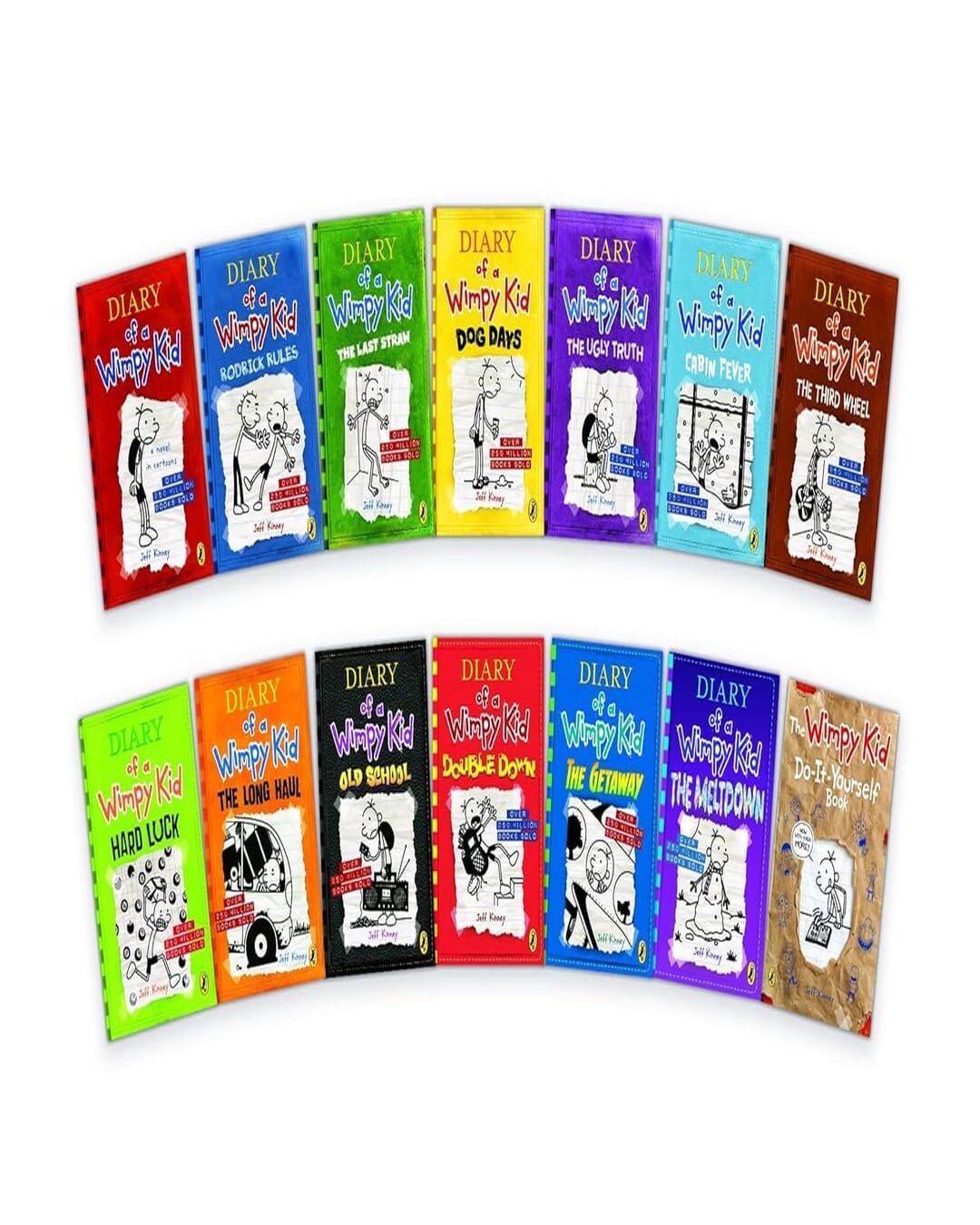 Diary of a Wimpy Kid by Jeff Kinney [Paperback Boxset of 14 Books] - versoz.com
