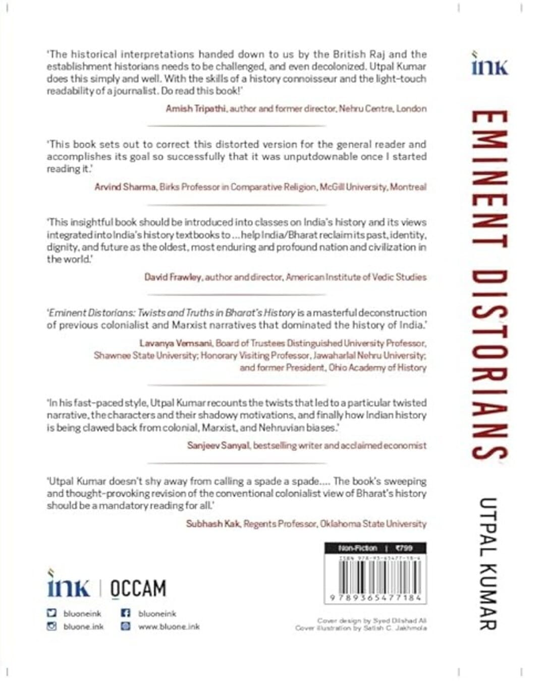 Eminent Distorians : Twists and Truths in Bharat's History by Utpal Kumar [Hardcover] - versoz.com