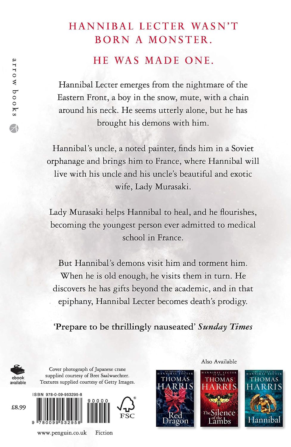 The Origin of HANNIBAL LECTER : Hannibal Rising by Thomas Harris [Paperback] - versoz.com