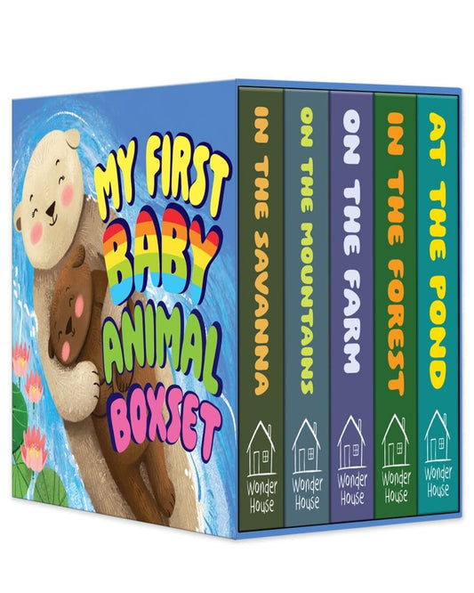 My First Baby Animal: Boxed Set of 5 Board Books (On the Pond | In the Forest | On the Farm | On the Mountains | In the Savanna) [Board Book]