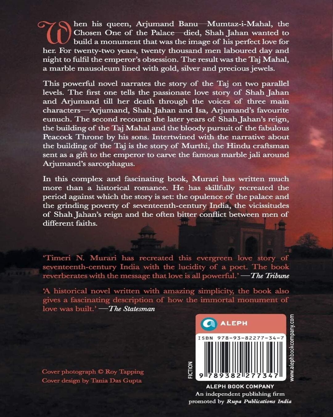 Taj: A Story of Mughal India by Timeri N Murari [Paperback] - versoz.com