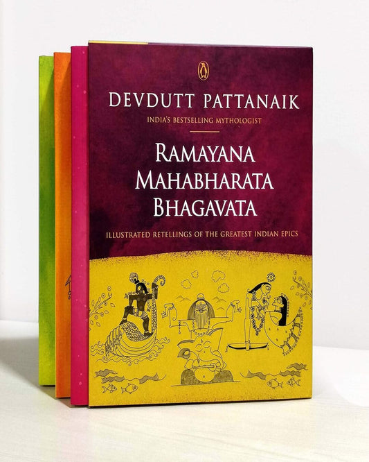 Ramayana, Mahabharata, Bhagavata : Boxset by Devdutt Pattanaik [Hardcover]