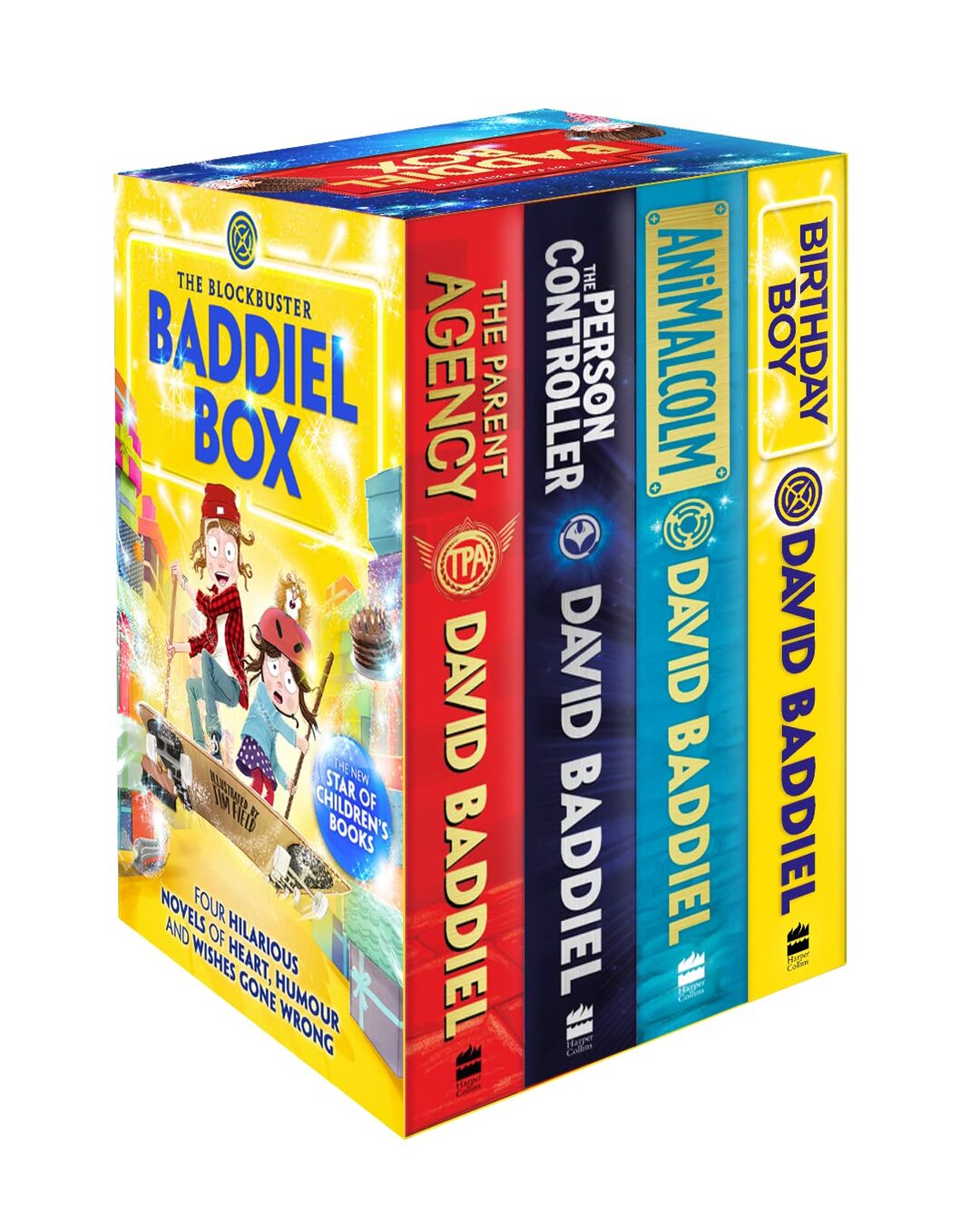 The Blockbuster Baddiel Box 4 Books Box Set by David Baddiel (Author), Jim Field (Illustrator) [Paperback] - versoz.com