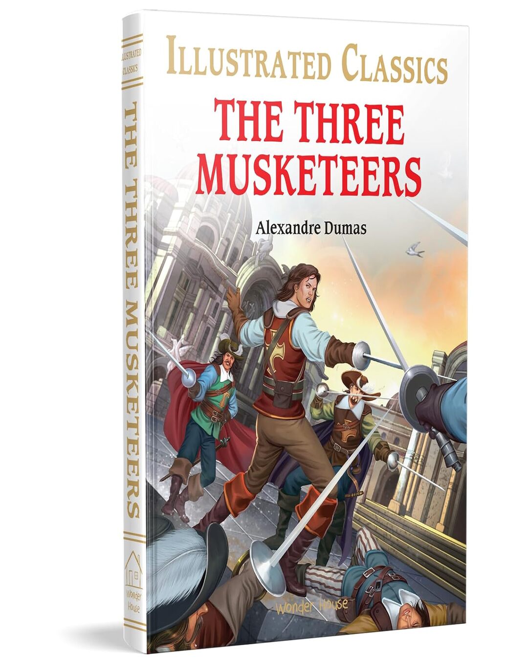 The Three Musketeers : Illustrated Abridged Children Classics English Novel with Review Questions by Alexandre Dumas [Hardcover]