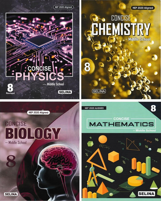 Concise Physics, Chemistry, Biology & Mathematics - Middle School Class 8 (NEP 2020) for 2027 Examinations
