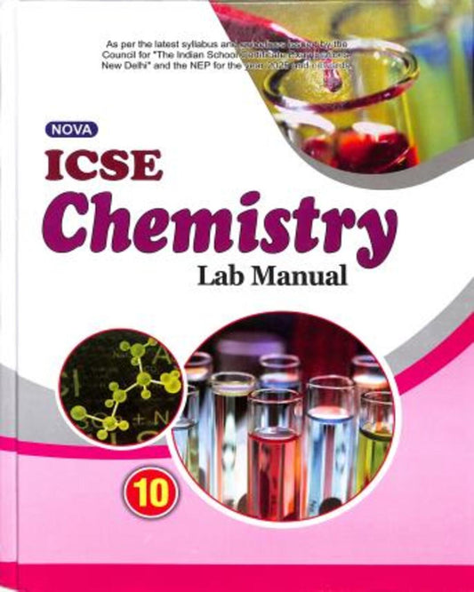 Nova ICSE Chemistry Lab Manual Class 10 (NEP) - versoz.com