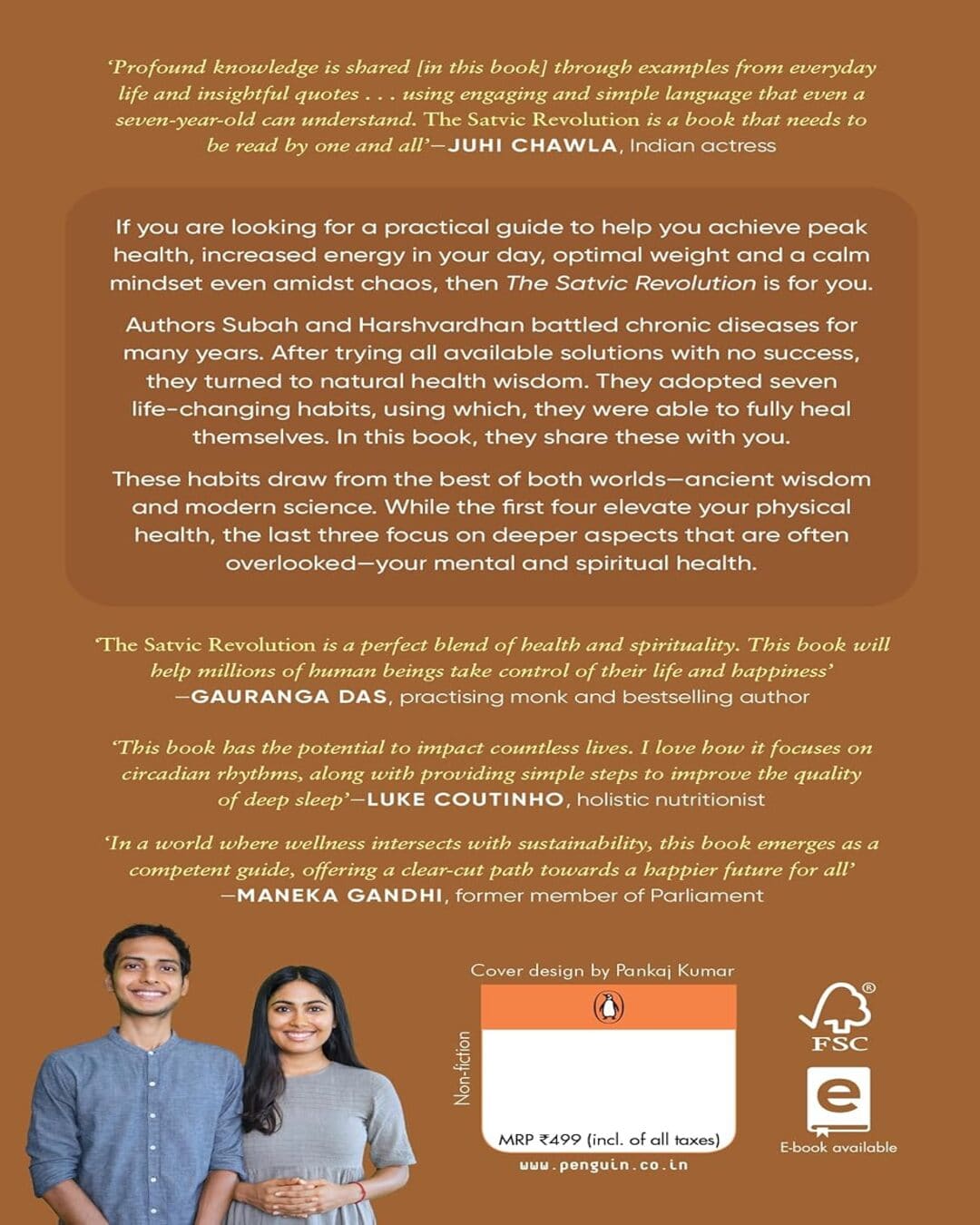 The Satvic Revolution : 7 Life-Changing Habits to Discover Peak Health and Joy by Subah Saraf & Harshvardhan Saraf [Paperback] - versoz.com