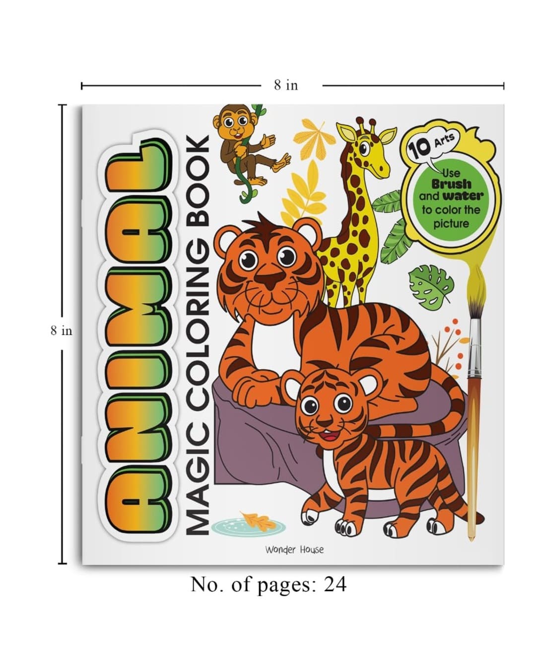 Animal Magic Coloring Book by Wonder House Books [Paperback]