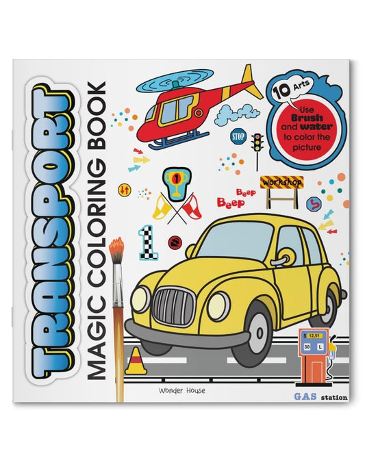 Transport Magic Coloring Book by Wonder House Books [Paperback]