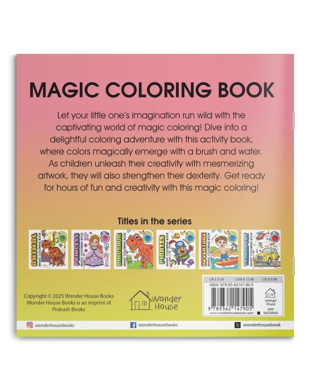 Unicorn Magic Coloring Book by Wonder House Books [Paperback]