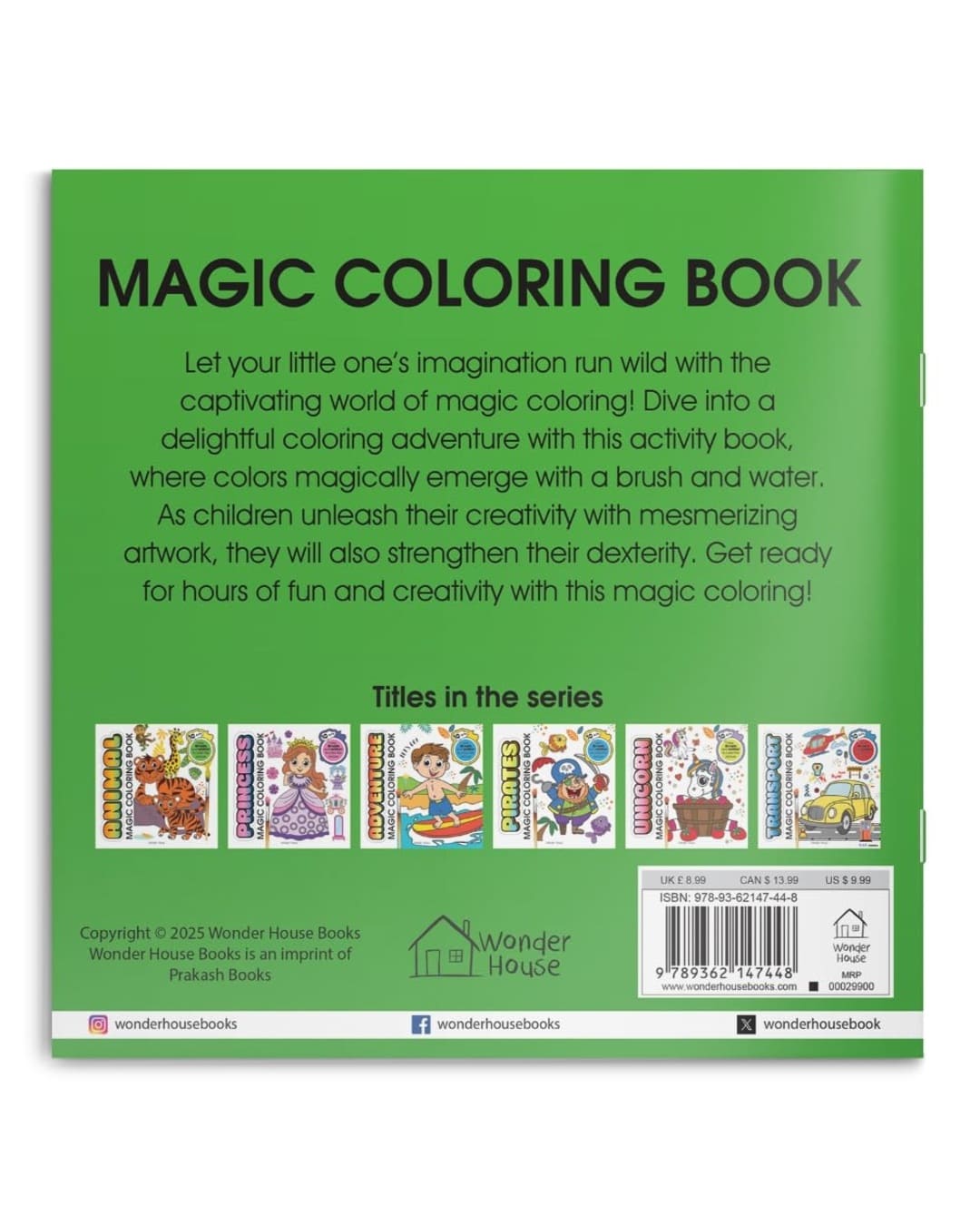 Dinosaur Magic Coloring Book by Wonder House Books [Paperback]