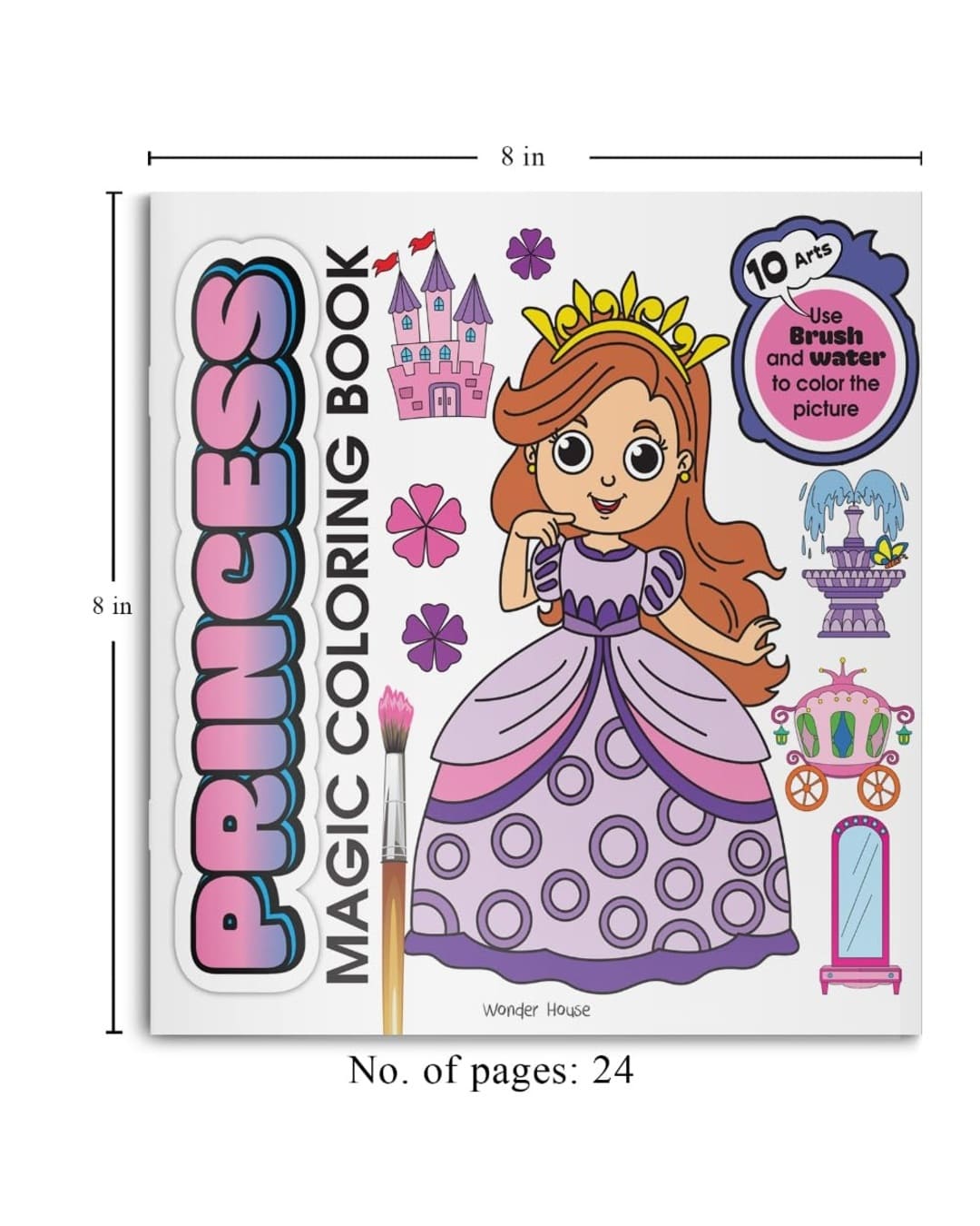 Princess Magic Coloring Book by Wonder House Books [Paperback]