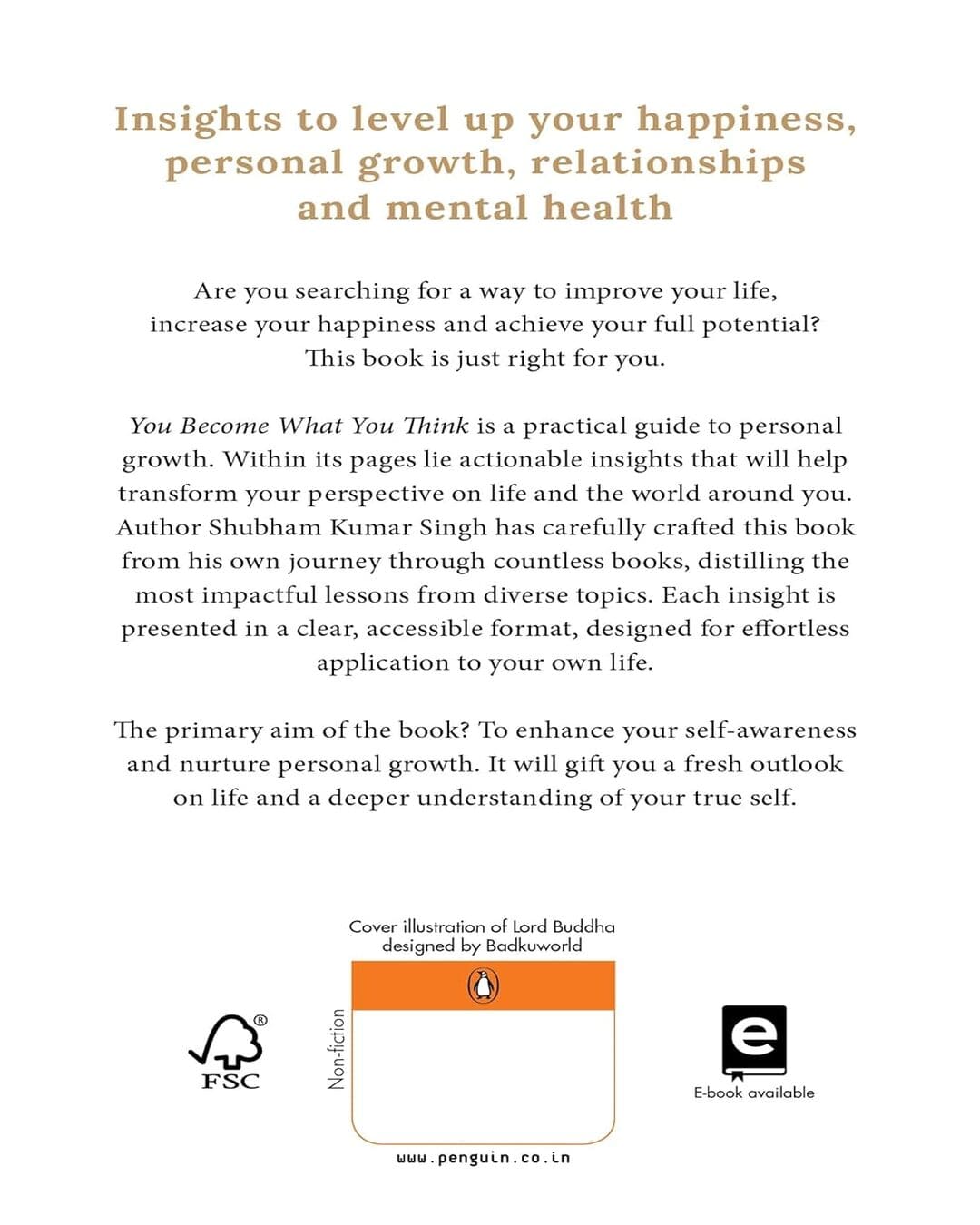 You Become What You Think : Master Your Life, Master Your Mind by Shubham Kumar Singh [Paperback] - versoz.com