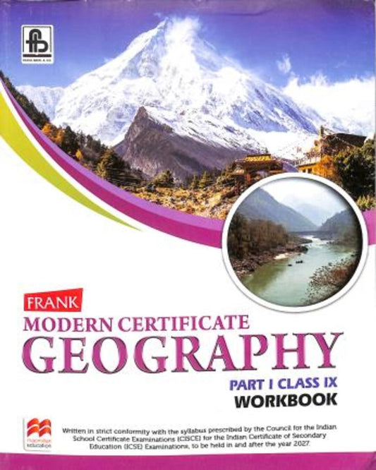 Frank Modern Certificate Geography Workbook Part 1 Class 9 ICSE (For 2027 Examination) - versoz.com