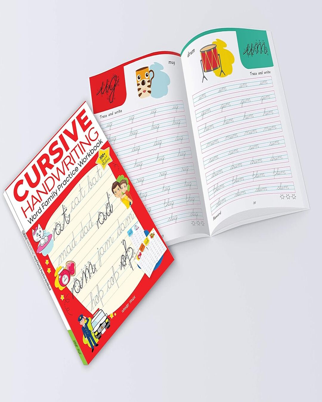 Cursive Handwriting - Small Letters, Capital Letters, Joining Letters and Word Family : Level 1 Prac by Wonder House Books [Paperback]