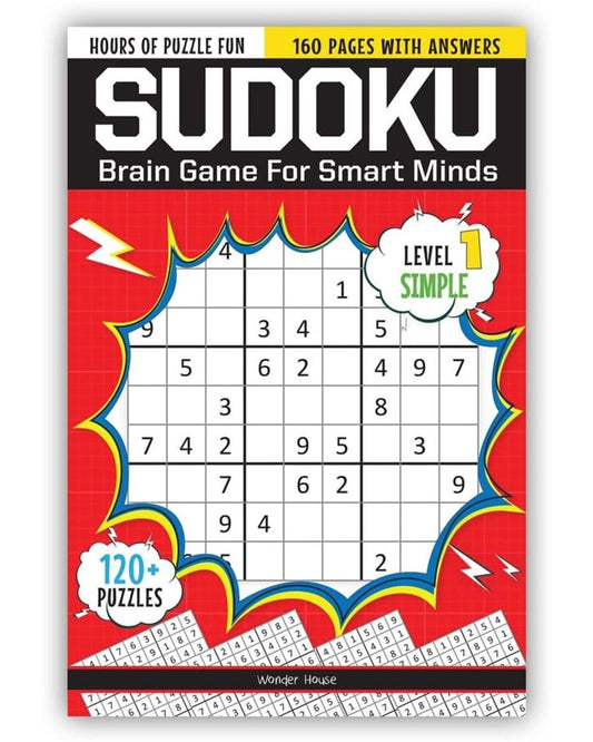 Sudoku : Brain Games for Smart Minds : Level 1 Simple by Wonder House Books [Paperback]