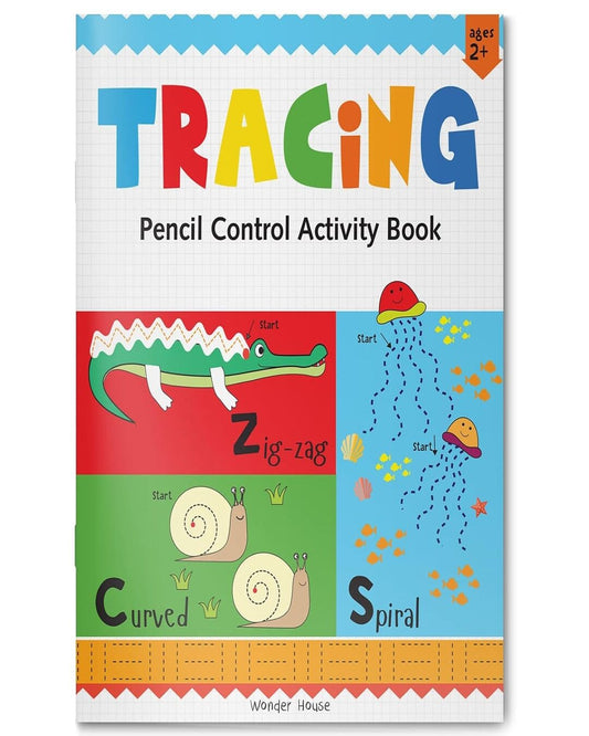 Preschool Activity Book: Tracing - Pencil Control Activity Book For Kids by Wonder House Books [Paperback]