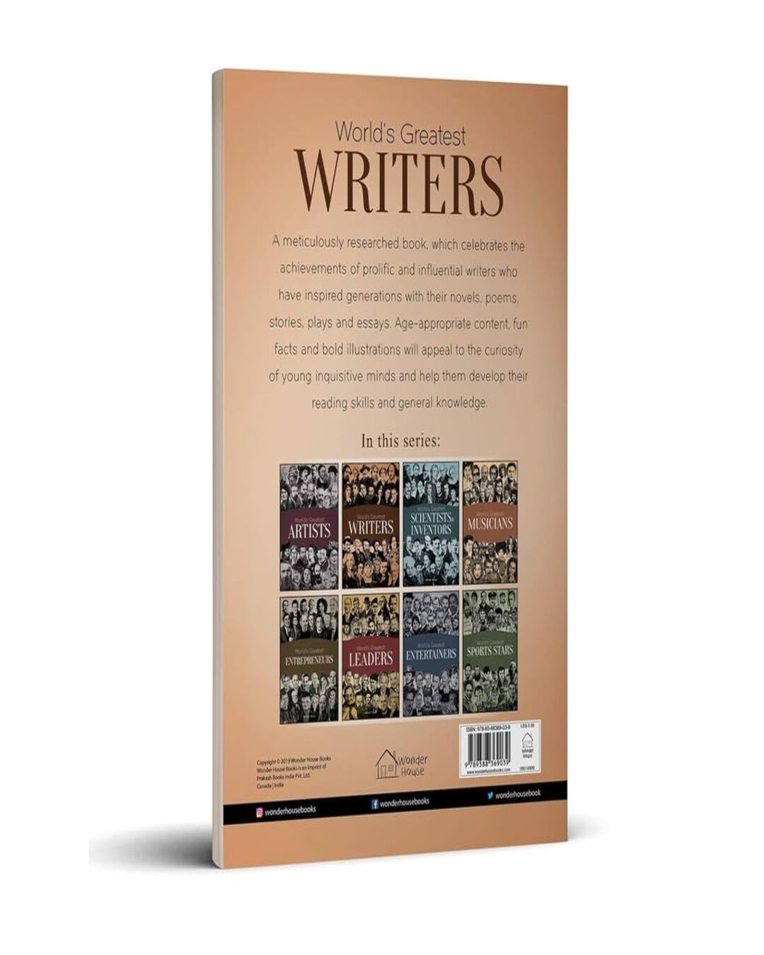 Worlds Greatest Writers : Biographies of Inspirational Personalities For Kids by Wonder House Books [Paperback]